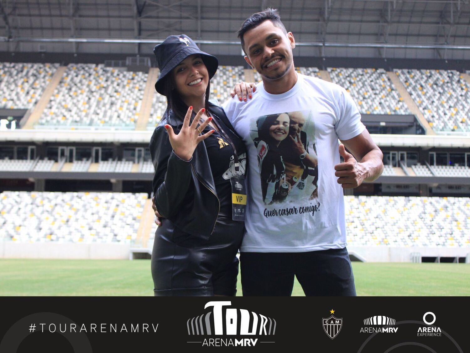 Arena do Galo vira palco de pedido de casamento em homenagem a sogro que  morreu sem ver estádio – Noticias R7