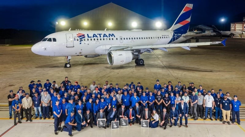 Imagem ilustrativa sobre Controlador evita colisão de avião da Latam com dois jatos em Guarulhos; entenda o susto nos céus